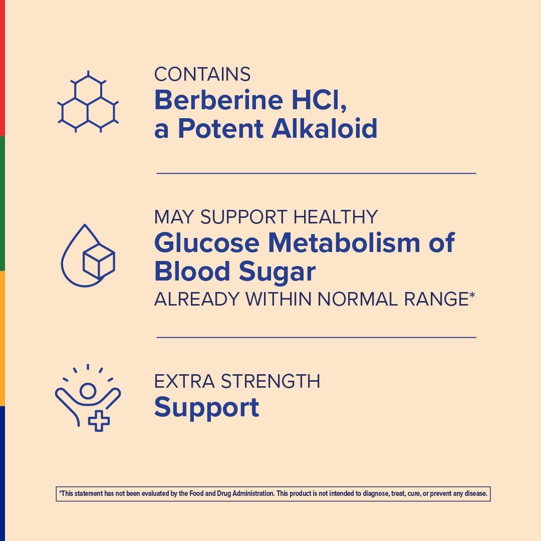 Stop Aging Now Berberine HCL Extract Supplement Capsule, 60 Capsules