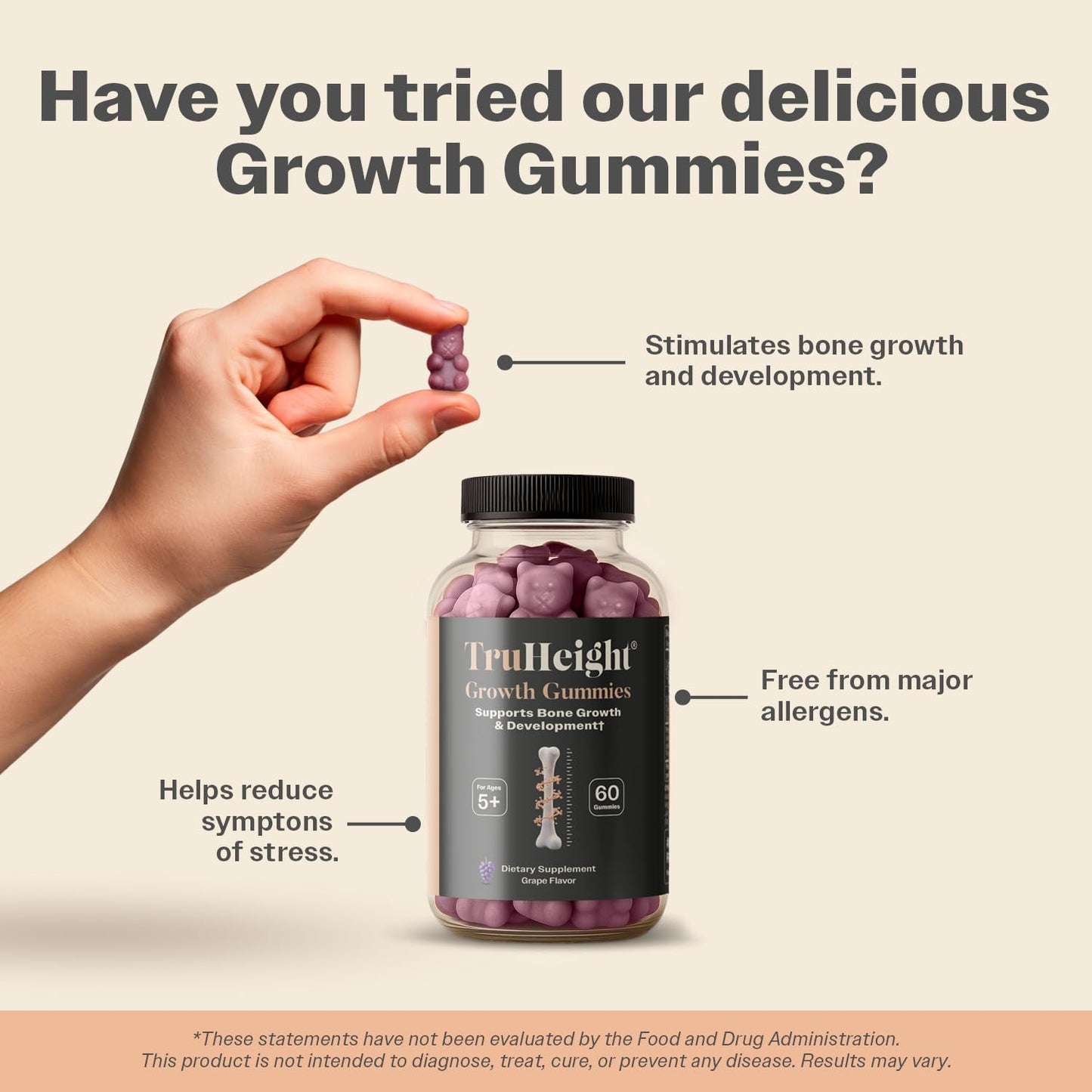 TruHeight Growth Gummies 180 Gummies