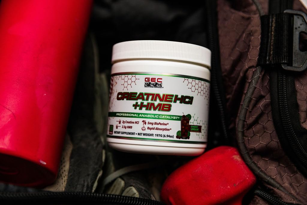 Genetic Edge Compounds Creatine HCl + HMB for Athletes – Performance & Recovery Formula – Powder, 6.94 oz