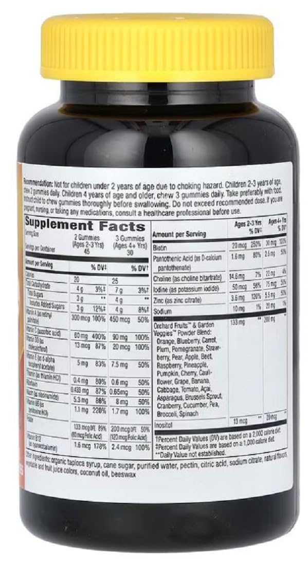 Nature's Way ALIVE! Multi-Vitamin Gummy Kids, 90 Chews, 1 Count