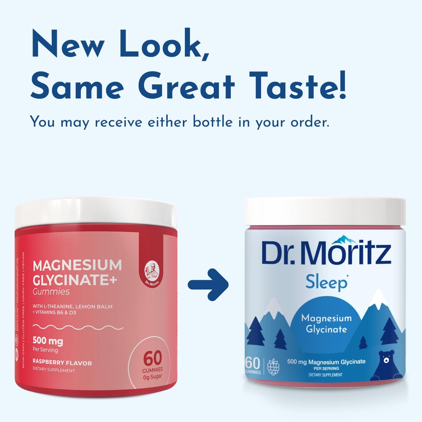 DR. MORITZ Magnesium Glycinate Gummies 60 Count
