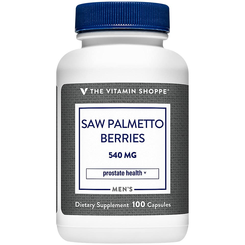 The Vitamin Shoppe Saw Palmetto Berries 540MG Capsules 1 Count
