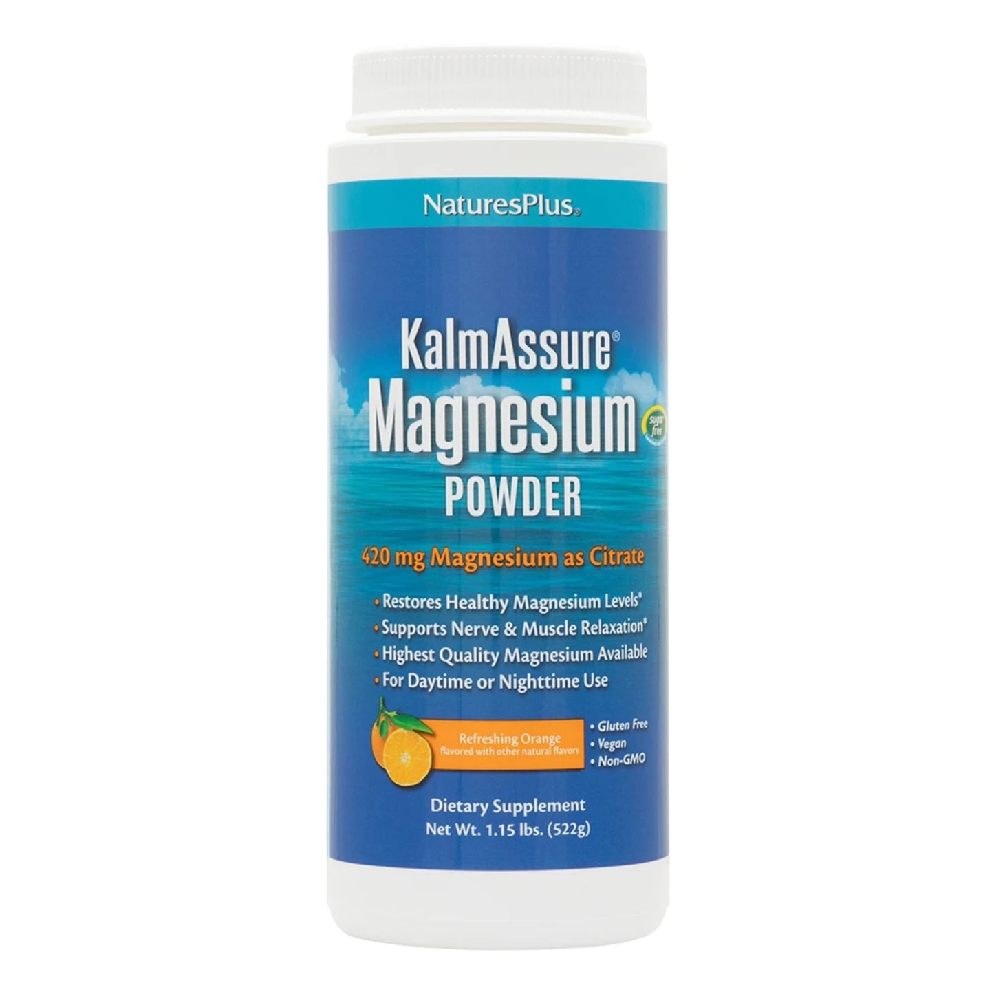 NaturesPlus KalmAssure Magnesium Powder 60 Servings