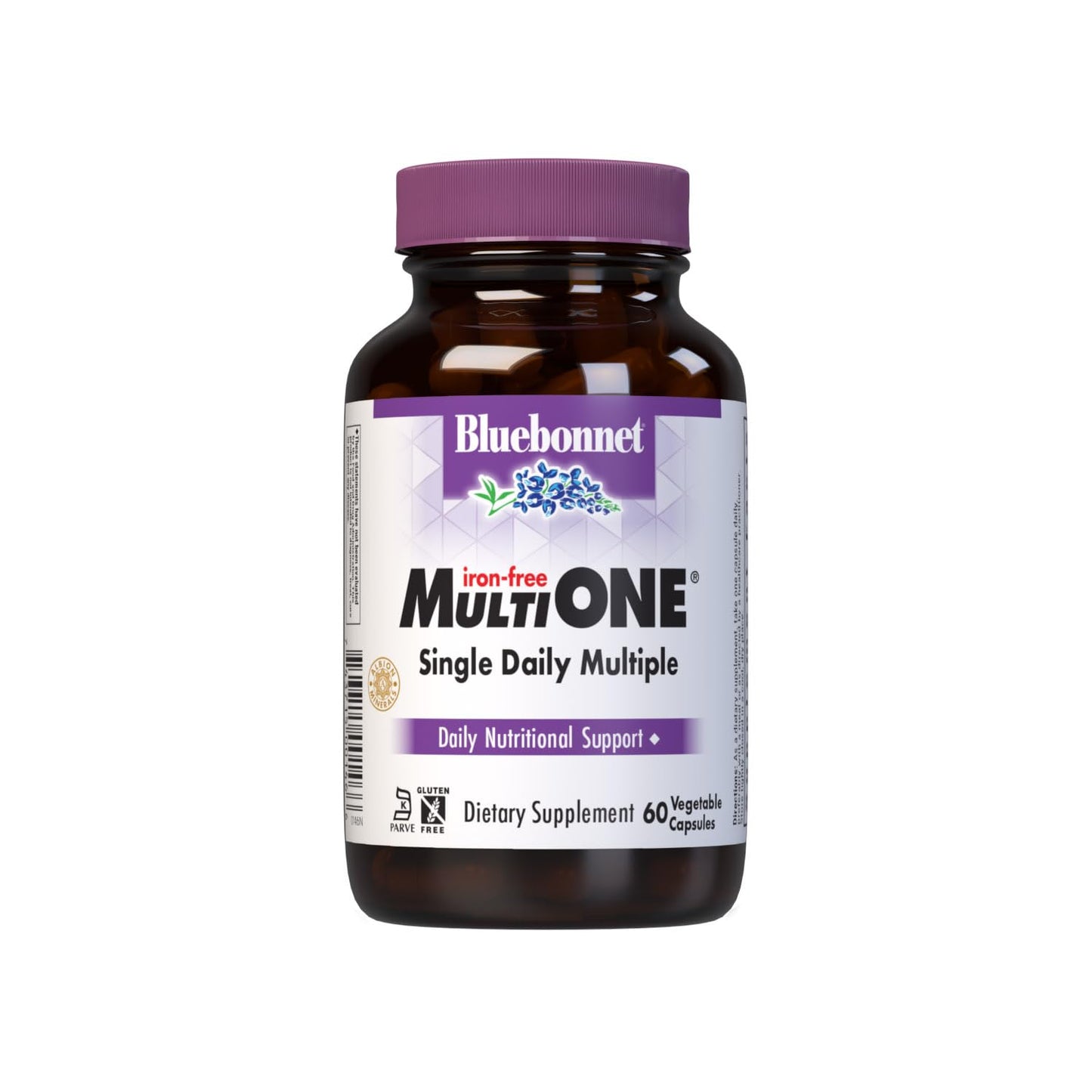 BlueBonnet Multi One (Iron Free) Vegetable Capsules, 60 Count