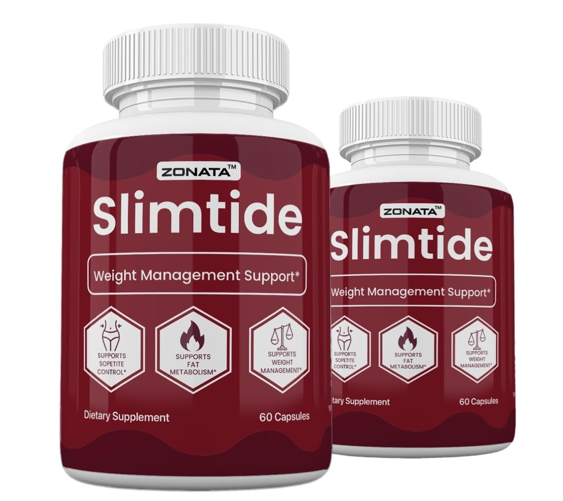 Zonata Slimtide Capsules with Apple Cider Vinegar & Raspberry, 120 Capsules