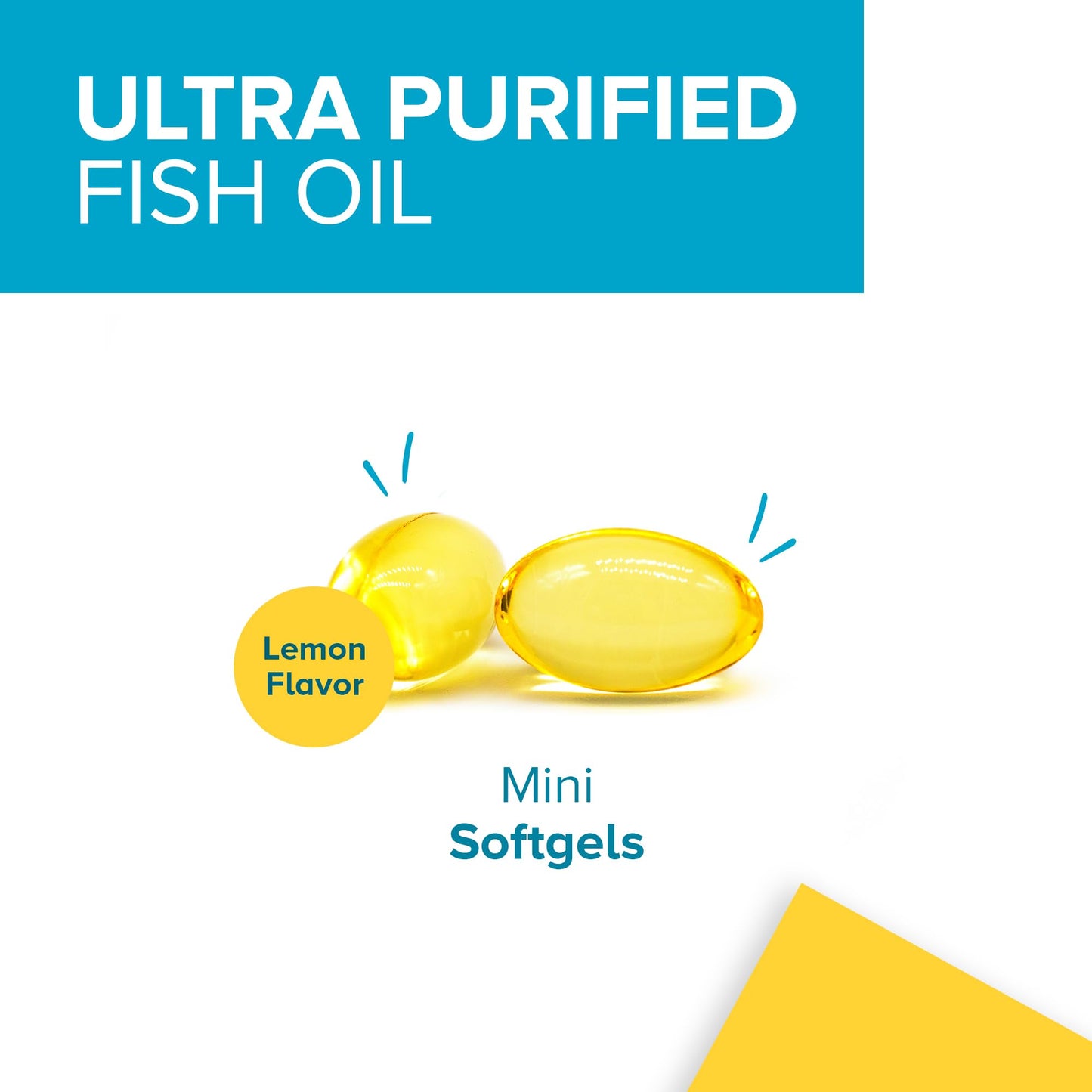 Qunol Fish Oil Omega 3 Mini Softgels, 180 Count