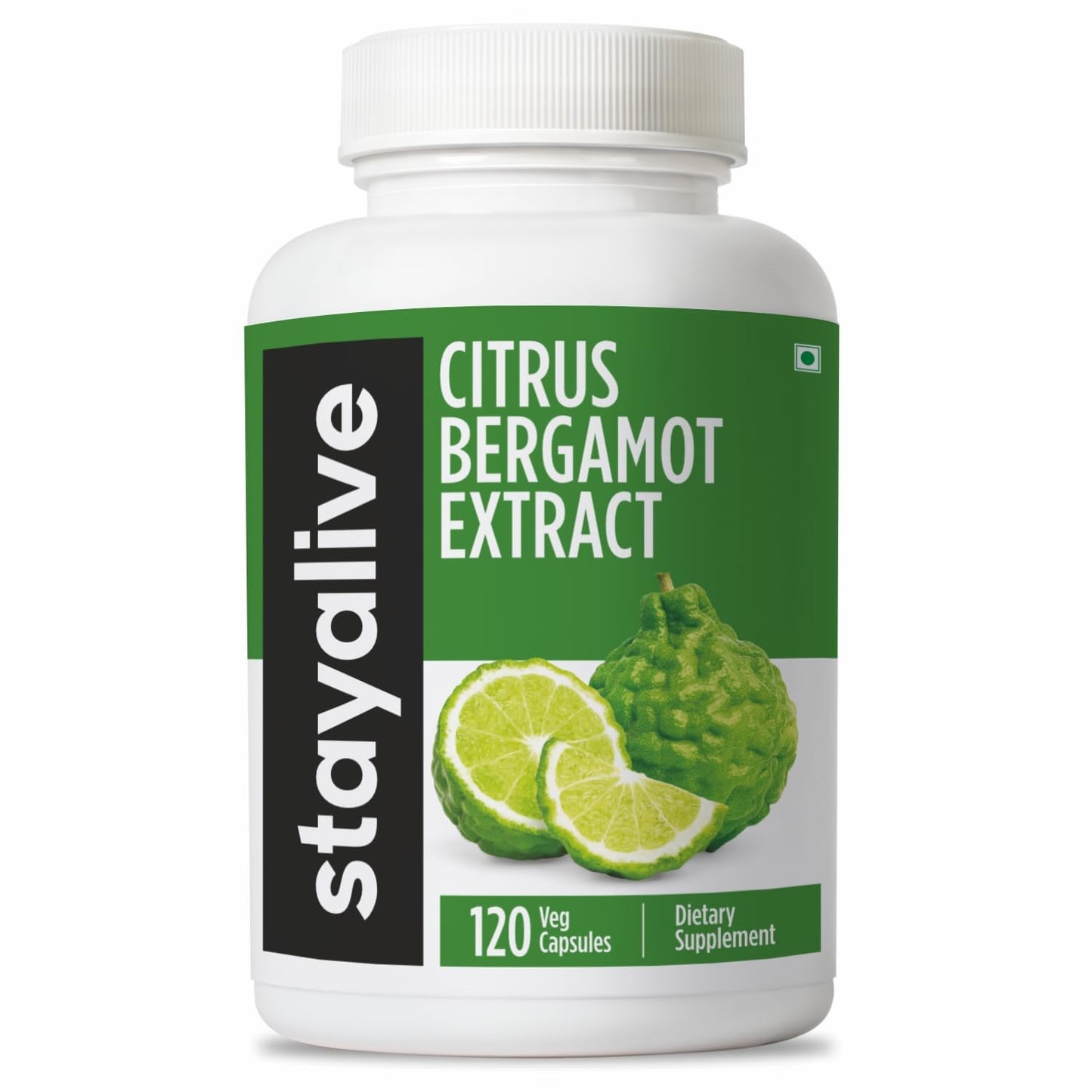 STAY ALIVE Citrus Bergamot Capsules 1000mg, 120 Capsules