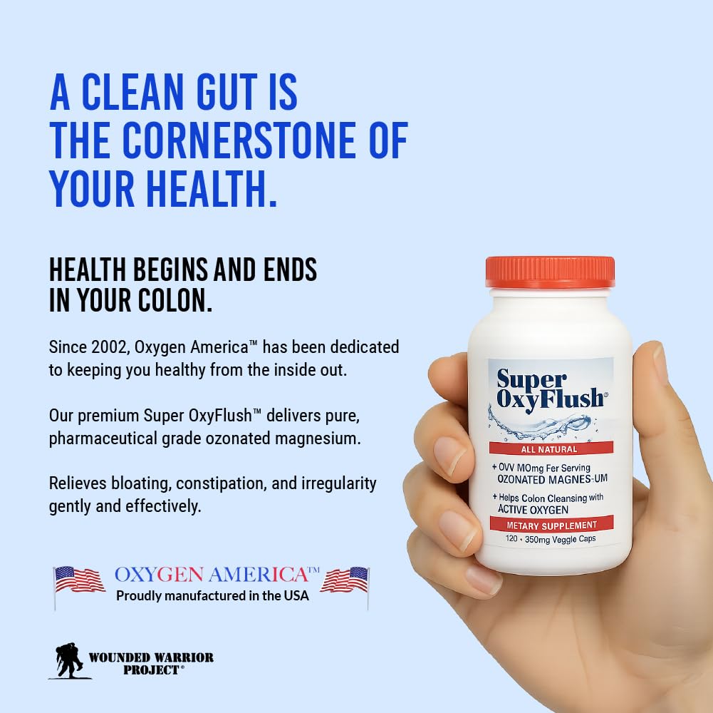 Oxygen America Super OxyFlush Capsules, 120 Count