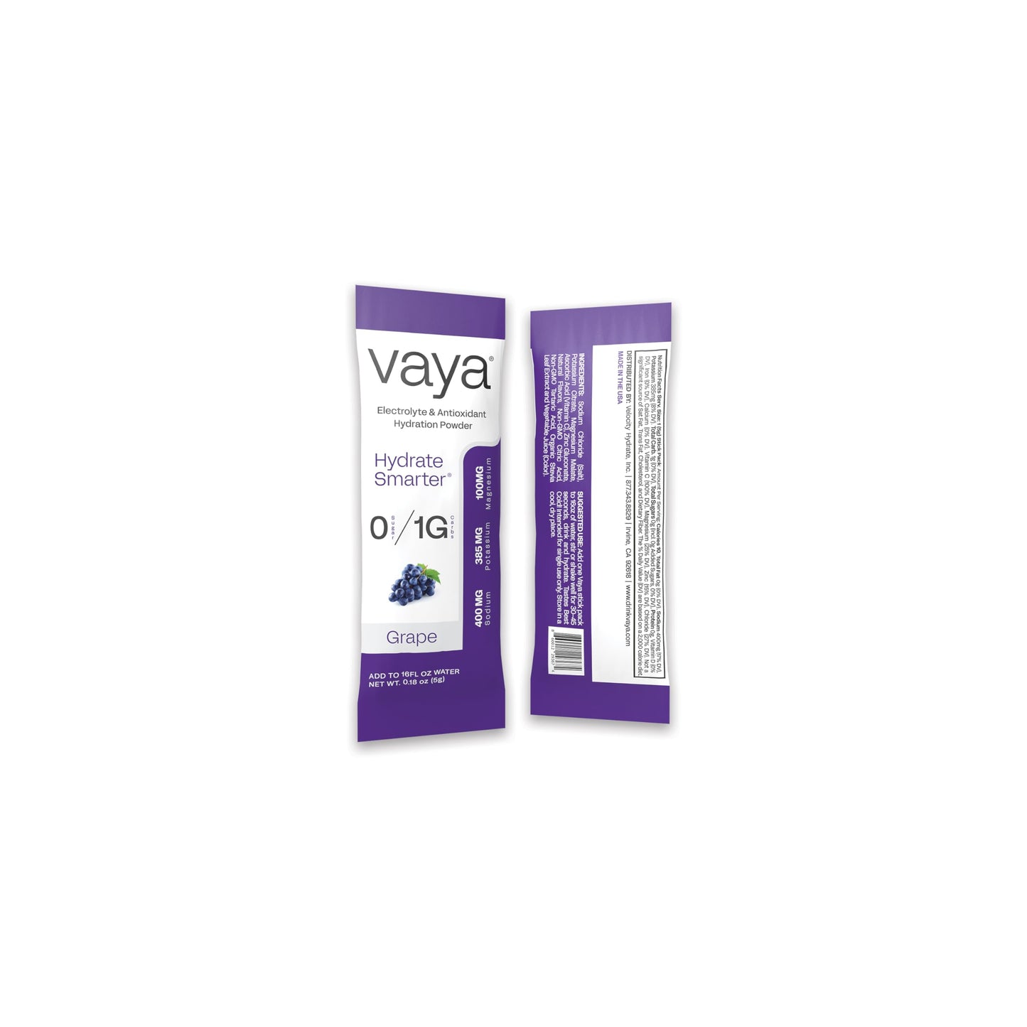 Vaya Sugar Free Electrolyte Powder Packets with Fasting Electrolytes, 4.23 oz