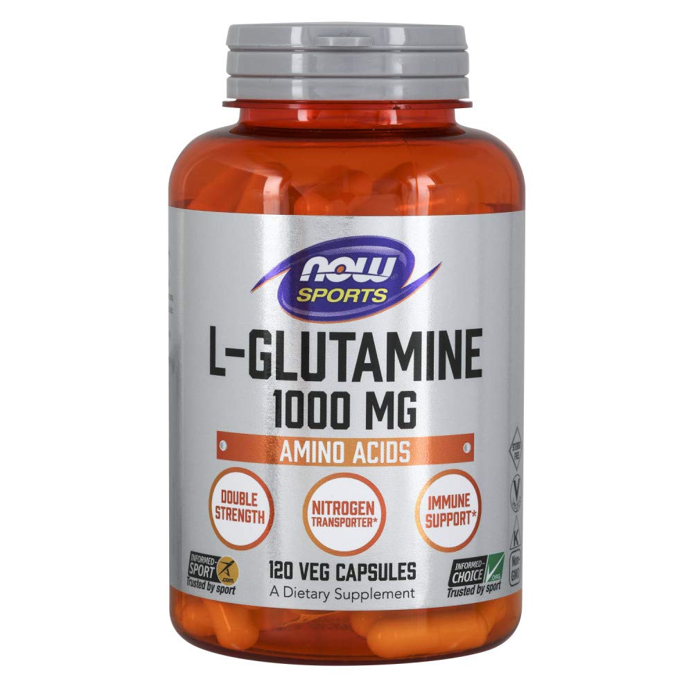 NOW Foods L-Glutamine 1000 mg, 120 Capsules