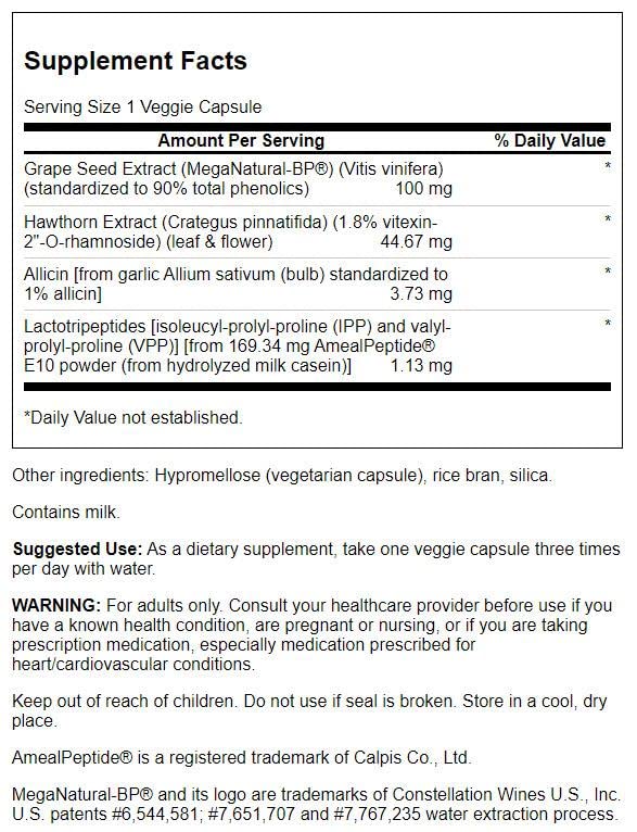 Swanson Healthy Blood Pressure STD Capsule 90 Count