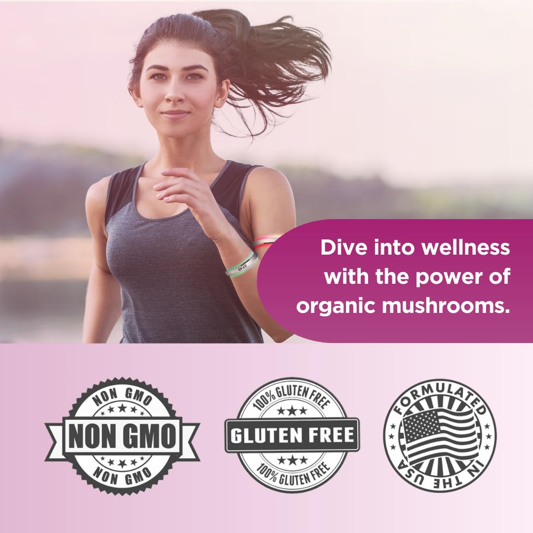 AMVILAB Mushroom Gummies Supplement – 10-in-1 Mushroom Extract Blend with Lion’s Mane, Shiitake, Maitake & Morel – Brain, Focus & Immune Support – Raspberry Flavor, 60 Gummies