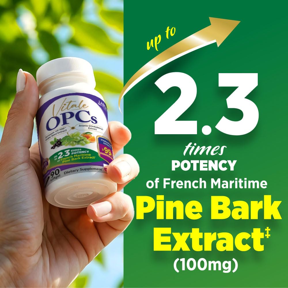 LABO Nutrition Vitale OPCs Grape Seed Extract Softgels 90 Count