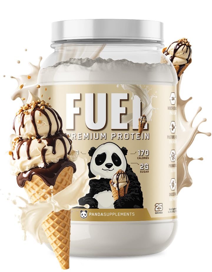 Underground Bio Labs Panda Fuel Premium Protein Whey Protein Powder, 2.5 lb, 40 Servings