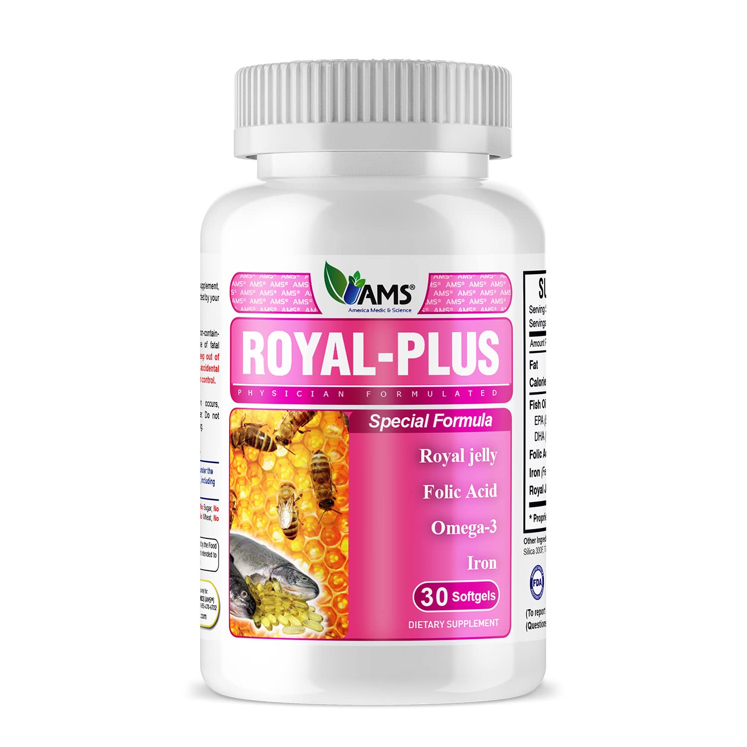 America Medic & Science Royal-Plus Prenatal Softgels 30 Count
