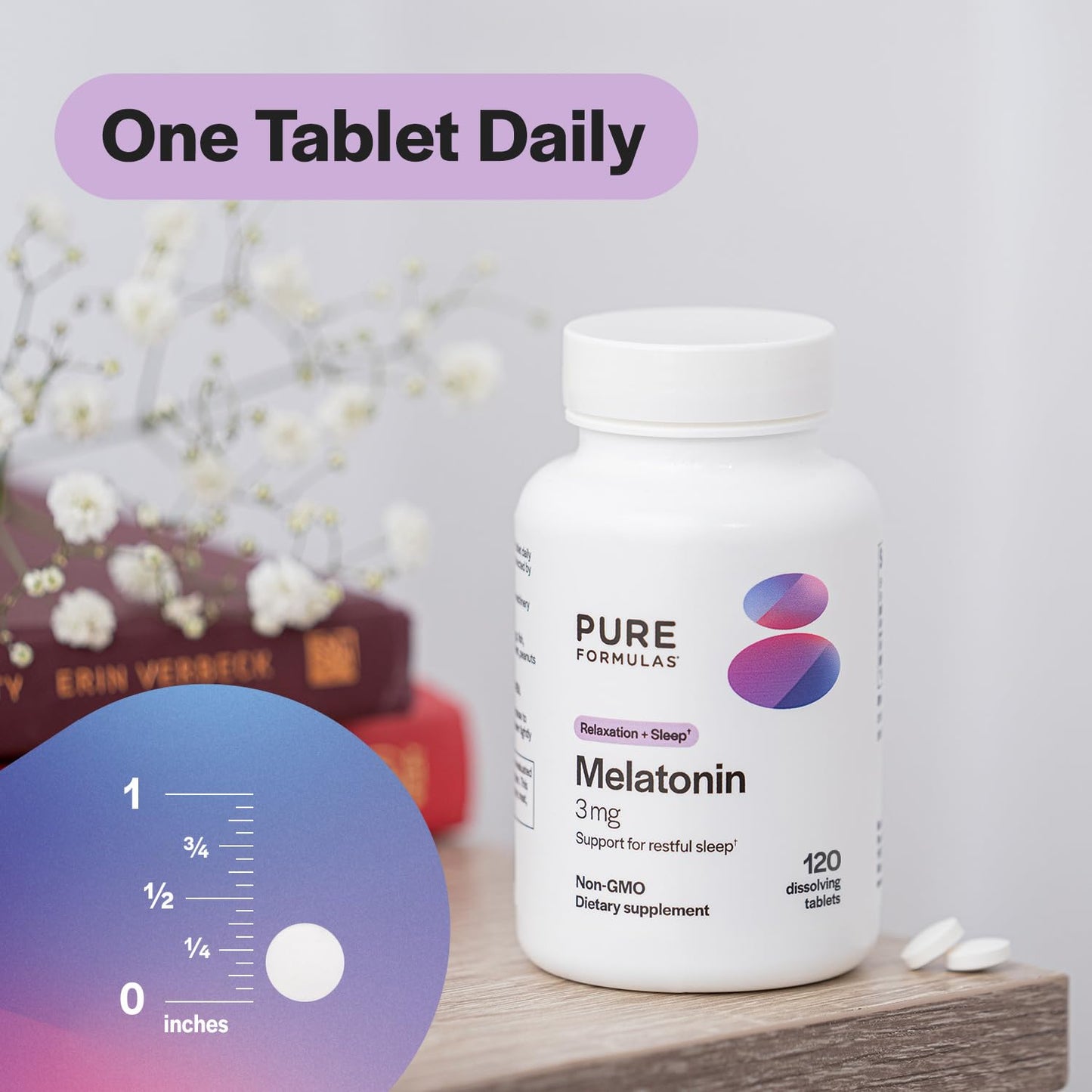PureFormulas Melatonin 3 mg Tablet, 120 Tablets