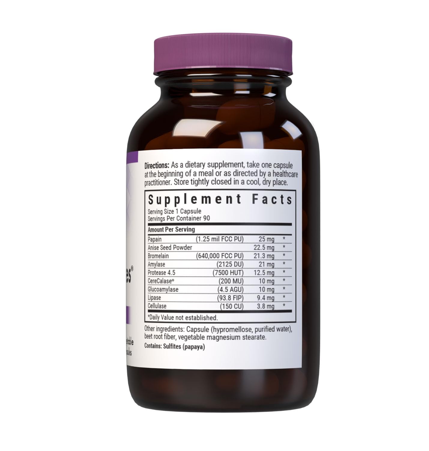 BlueBonnet Full Spectrum Optimum Enzymes Vegetarian Capsules, 90 Count