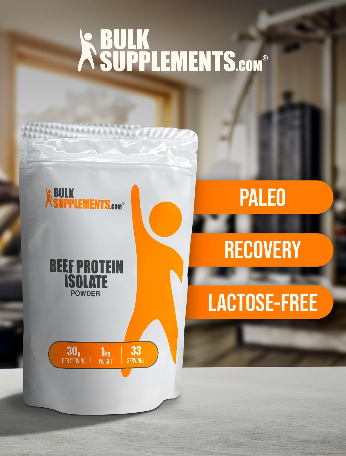 BulkSupplements Beef Protein Isolate Powder 11.01 Pound