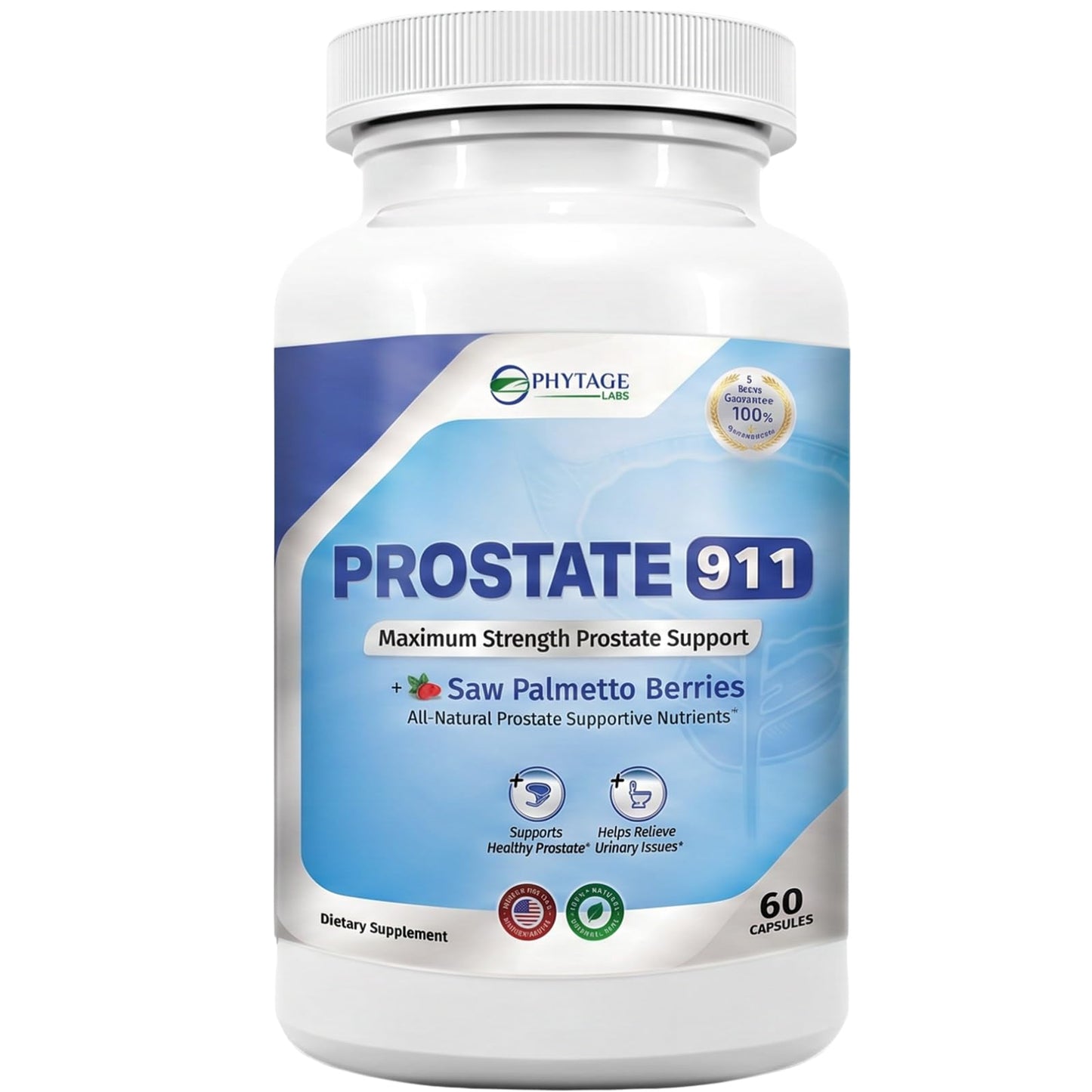 Phytage Labs Prostate 911 Capsules, 60 Count