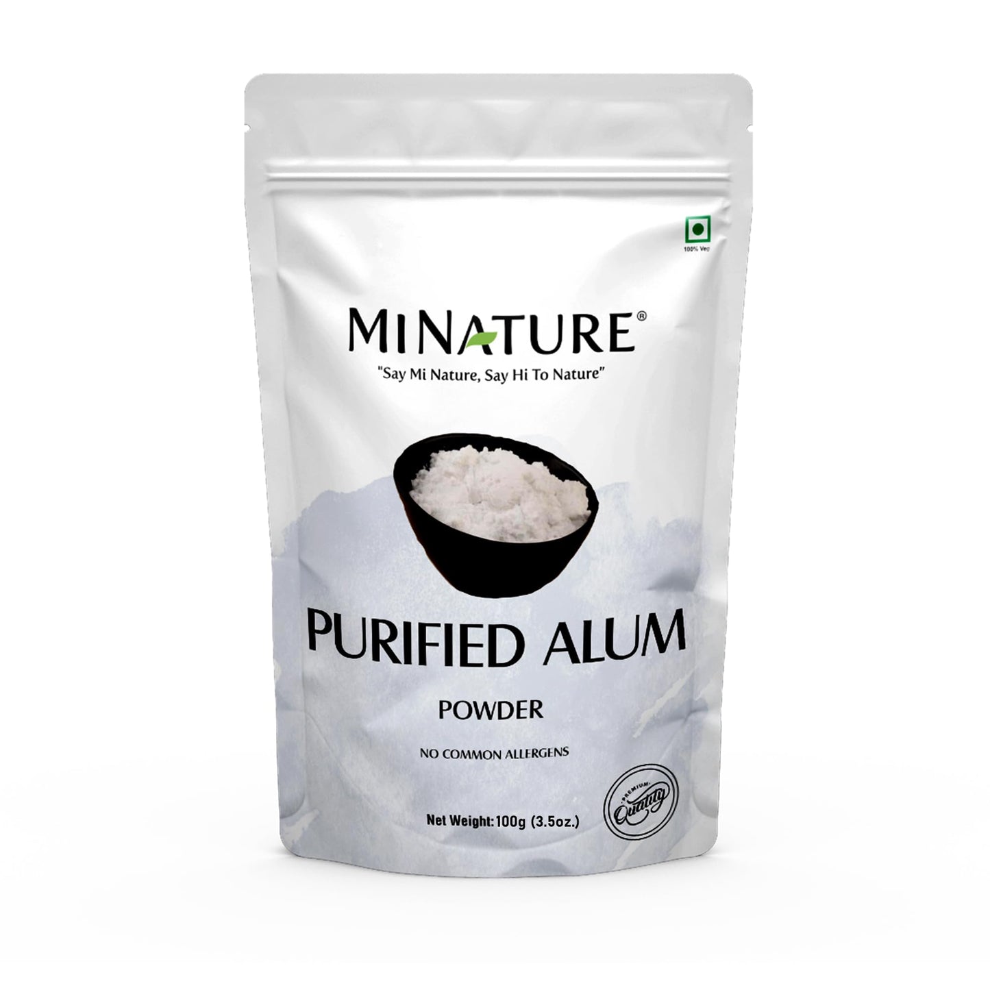 minature Mi Nature Alum Powder Potassium (Fitkari/Phitkari) - 3.53 oz