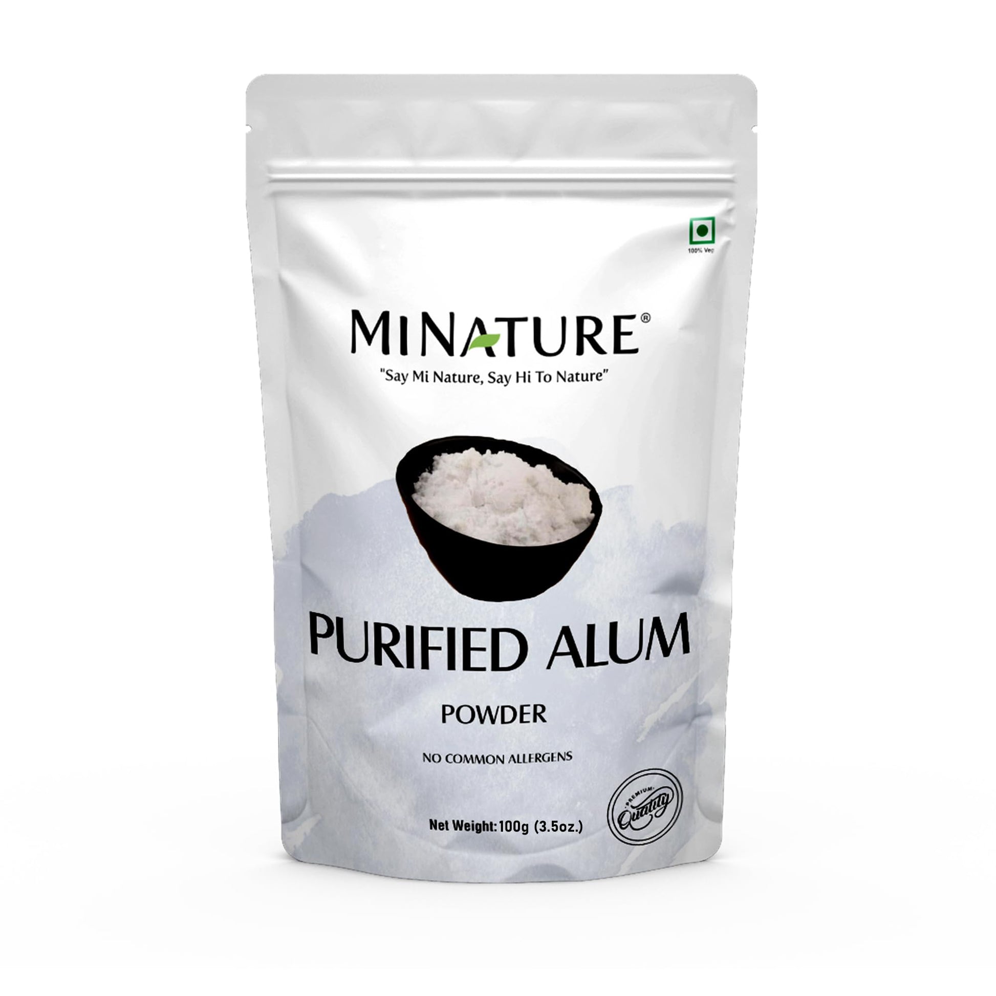 minature Mi Nature Alum Powder Potassium (Fitkari/Phitkari) - 3.53 oz