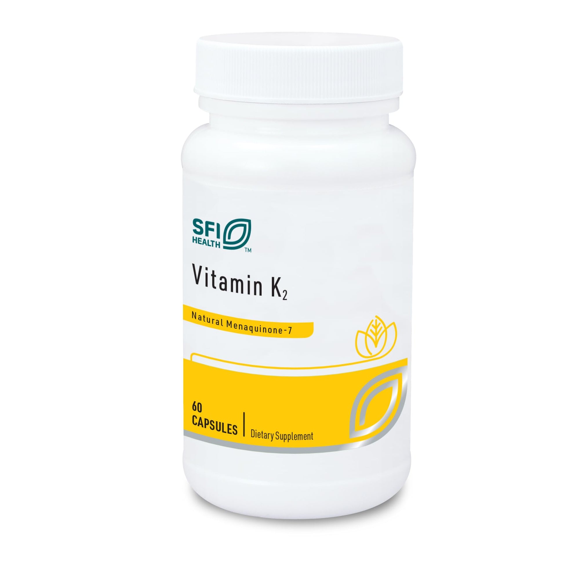 SFI Health Vitamin K2-50 Micrograms as Menaquinone-7 MK-7, Capsule, 60 Count