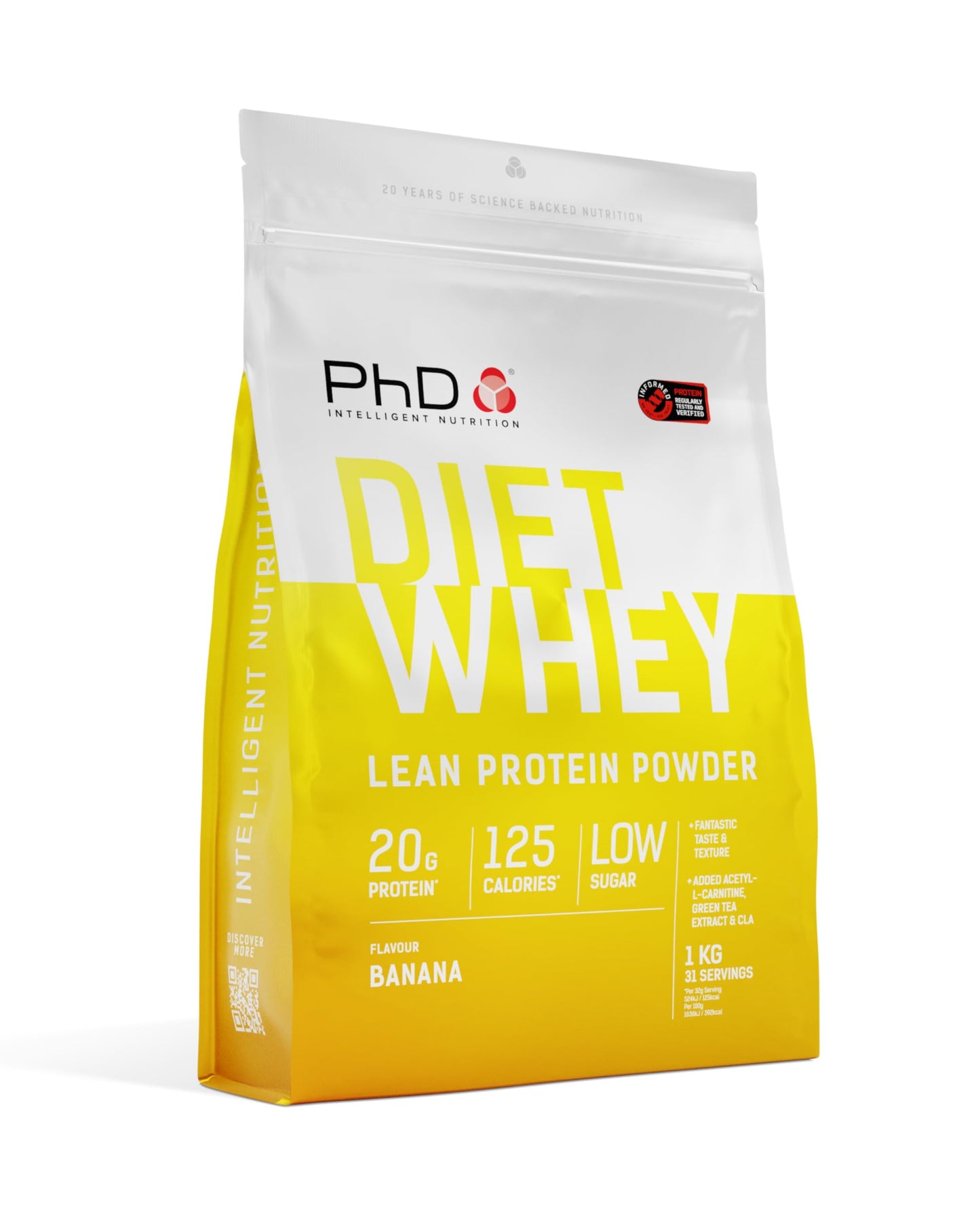 PhD Diet Whey Banana Protein Powder, 2.2 lb