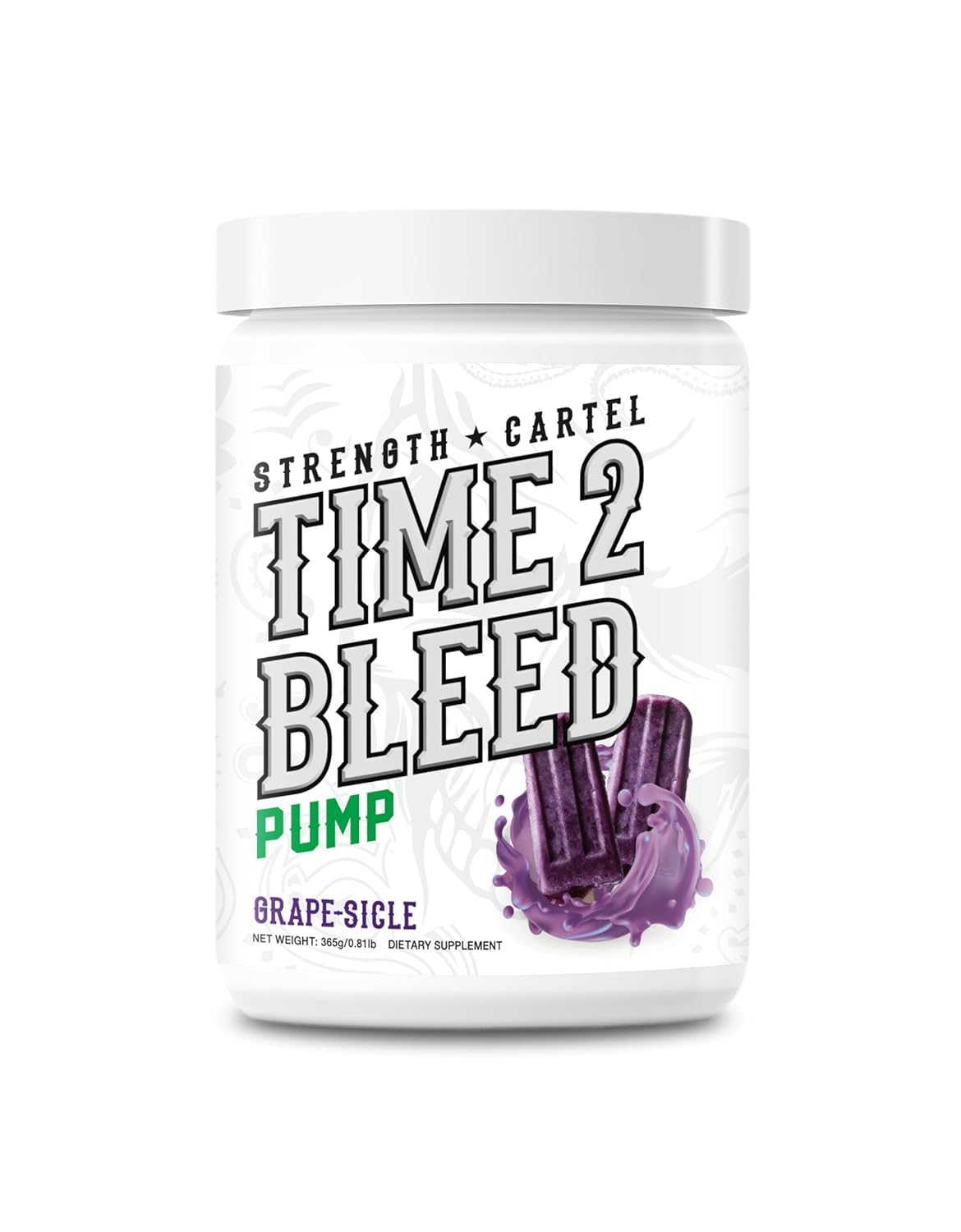 STRENGTH CARTEL Time 2 Bleed Pump Powder, 12.9 Ounce