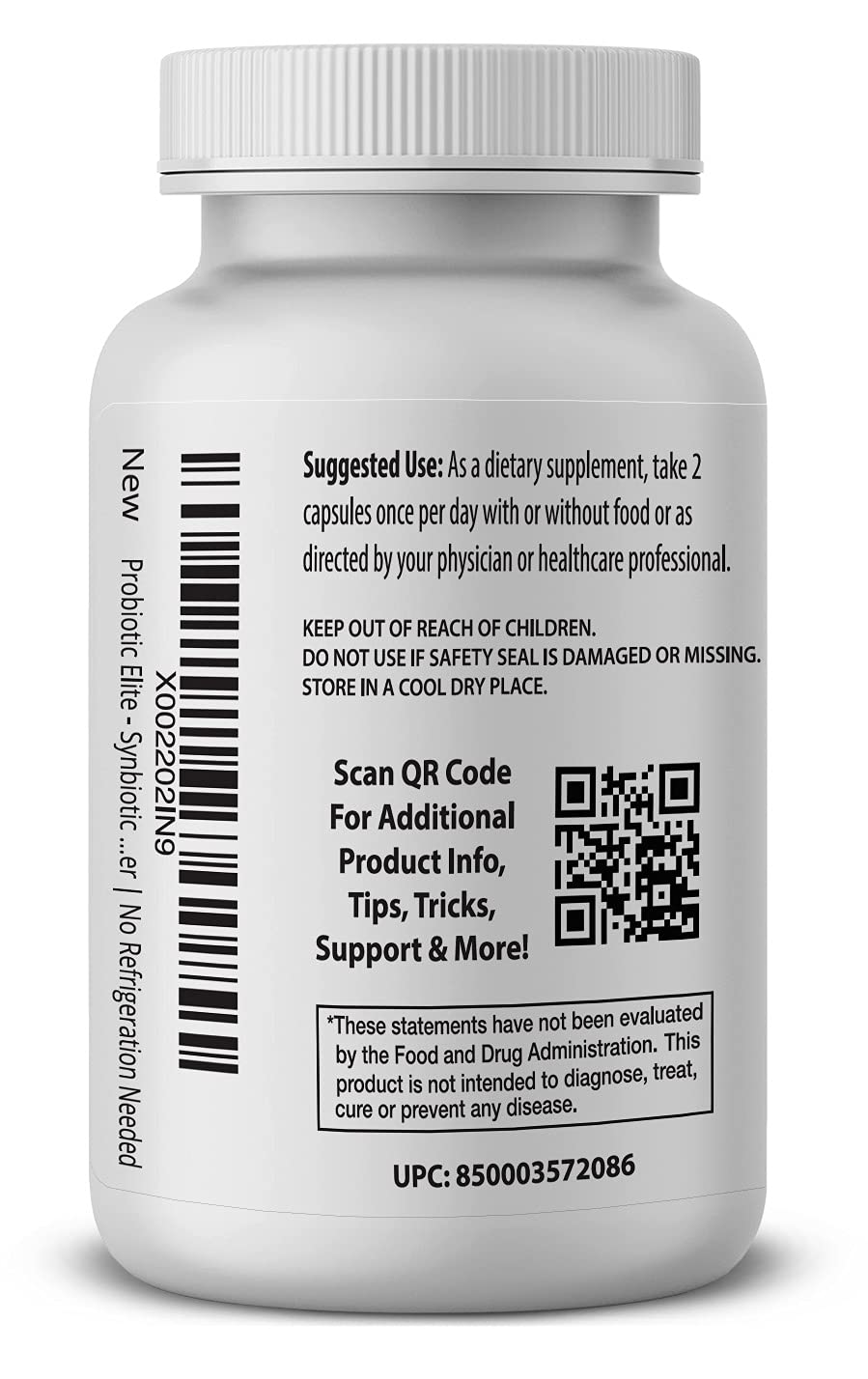 Pro Formulations MD Probiotic Elite – Synbiotic with FOS + Supernatant, 20 Billion CFU, Powder, 60 Count