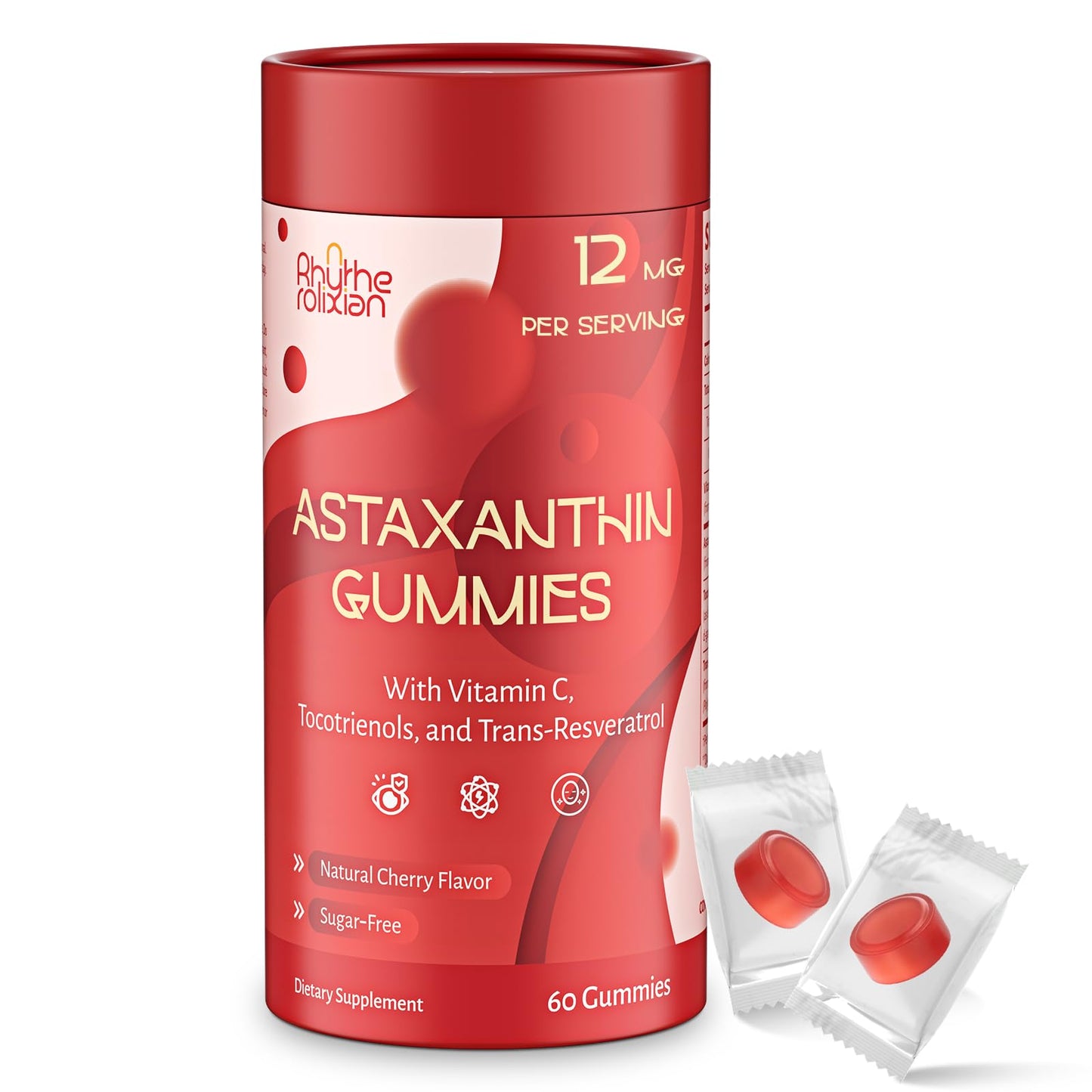 RHYTHE ROLIXIAN Astaxanthin Gummies 60 Count