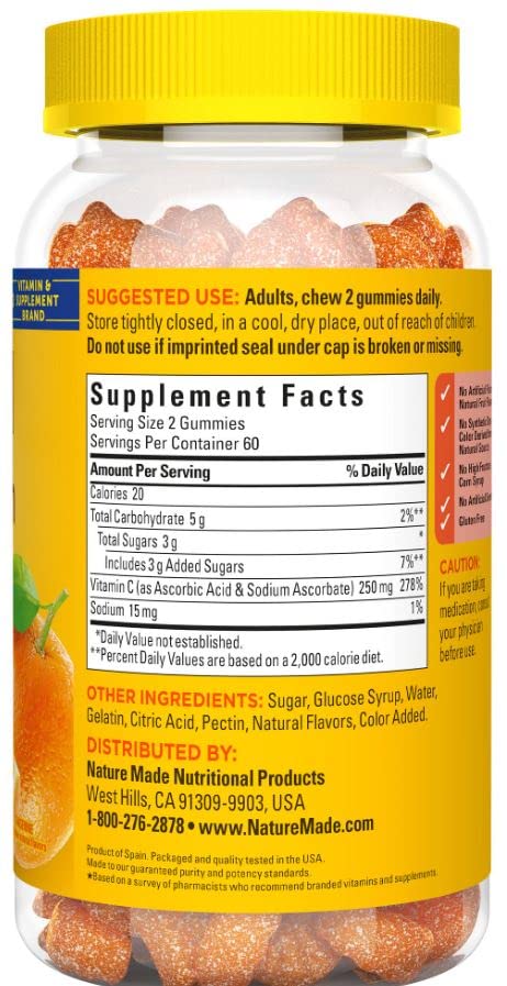 Adventure Home Vitamin C 250 mg Gummies, 120 Count