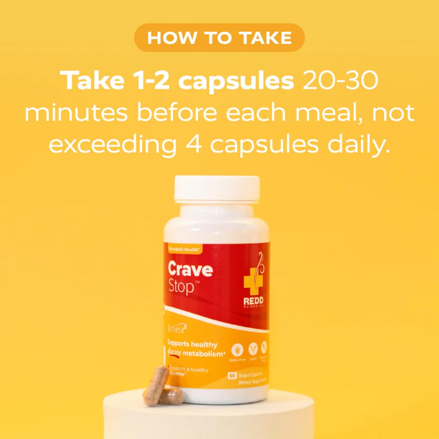 Redd Remedies Crave Stop Capsule 60 Count