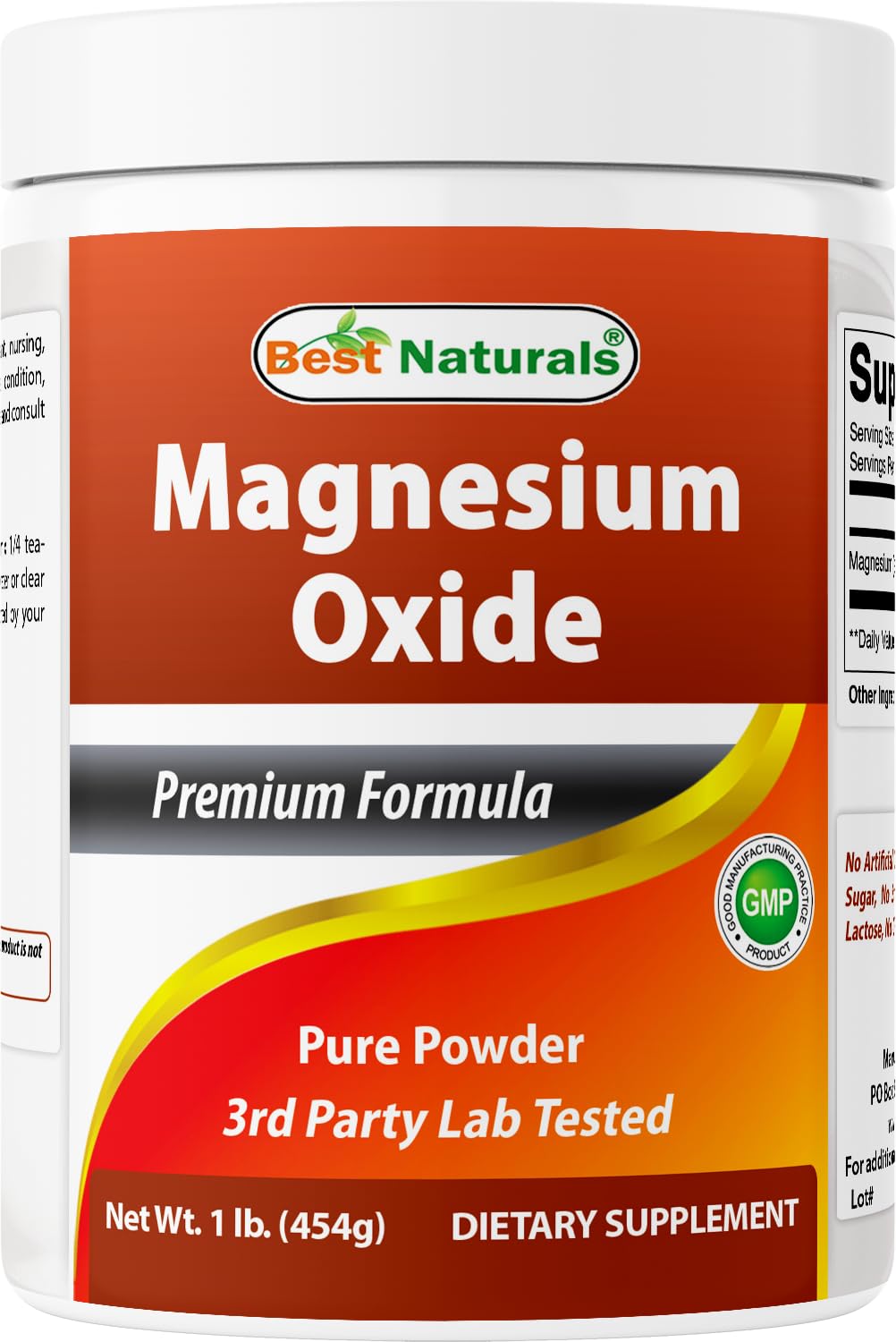 Best Naturals Magnesium Oxide Powder 16 Ounce