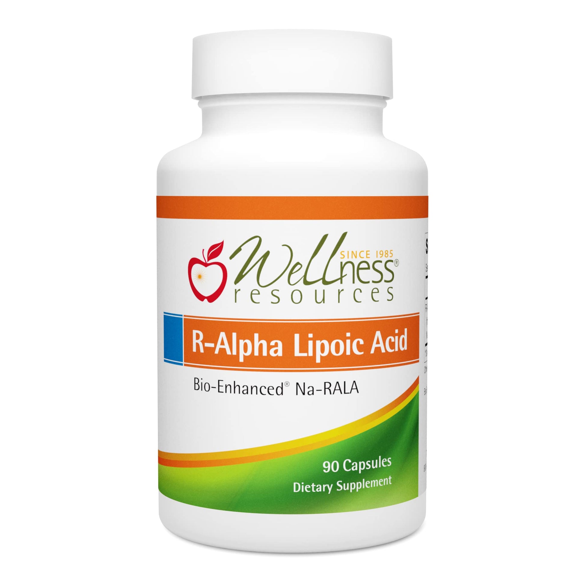 Wellness Resources R Alpha Lipoic Acid RALA Supplement 90 Capsules