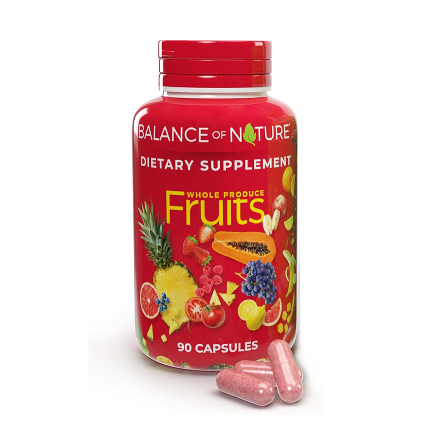Balance of Nature Whole Fruits Supplement with Superfood Fruits Capsule 90 Count