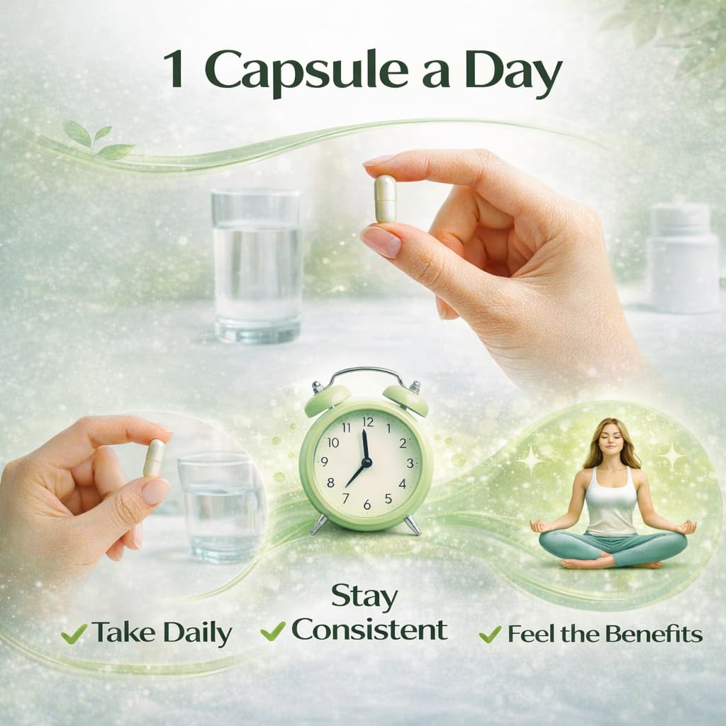VITAMINS NATURAL CORP Daily Gut Balance Capsule with Lactobacillus Acidophilus, Nopal & L-Carnitine for Digestive Wellness Microbiome Support, 60 Capsules