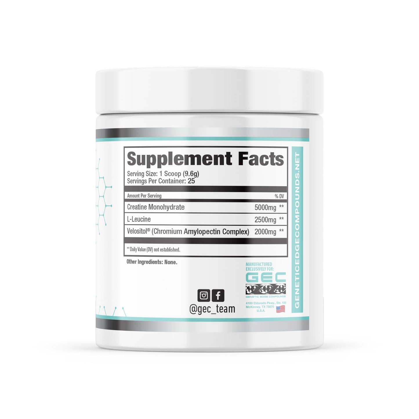 Genetic Edge Compounds GEC Muscle Potion Creatine Monohydrate Powder, 8.5 Ounce