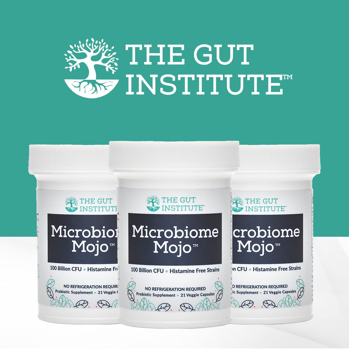 The Gut Institute Microbiome Mojo 2-in-1 High Potency Probiotics Capsule, 28 Count