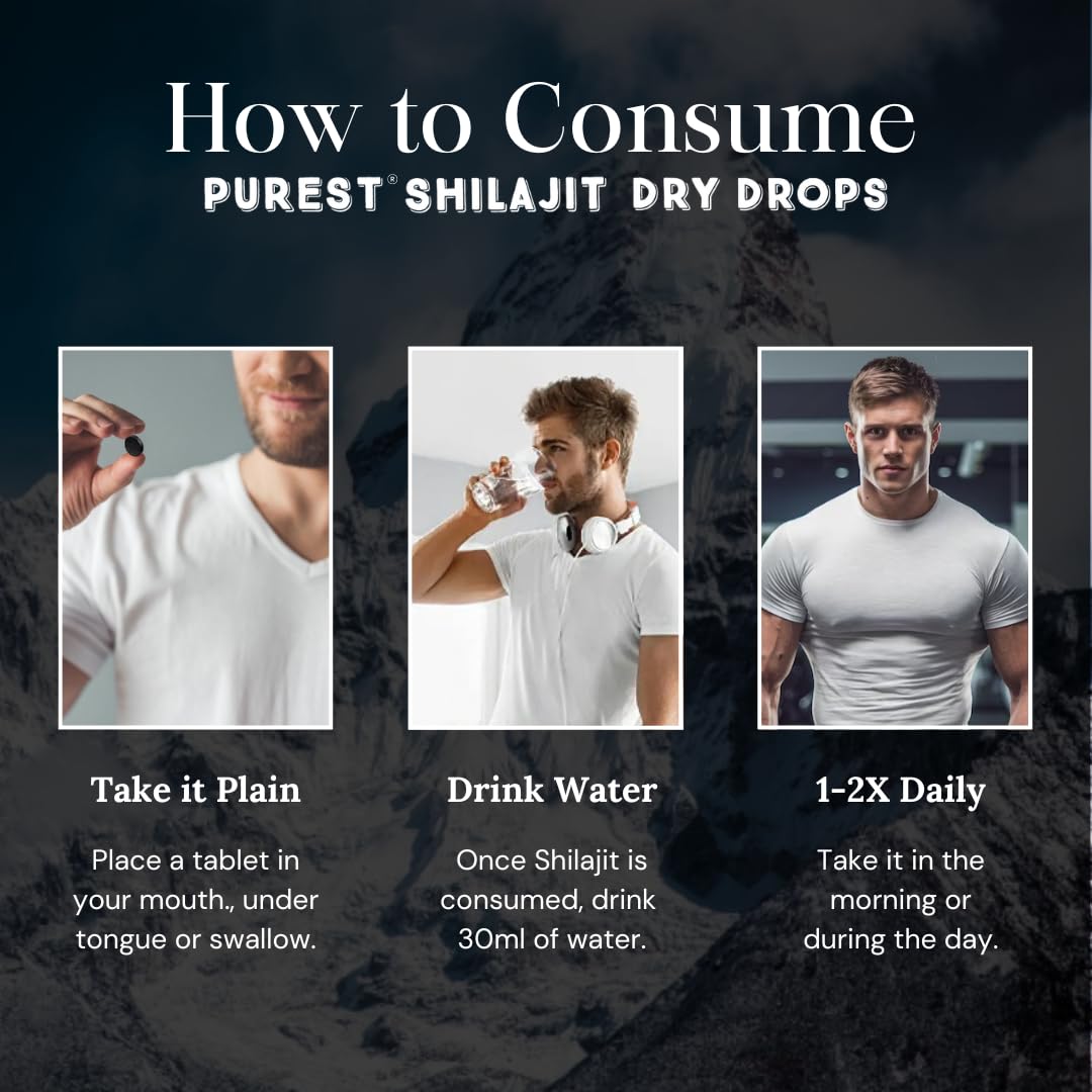Pure Himalayan Shilajit Shilajit Tablet 120 Tablets