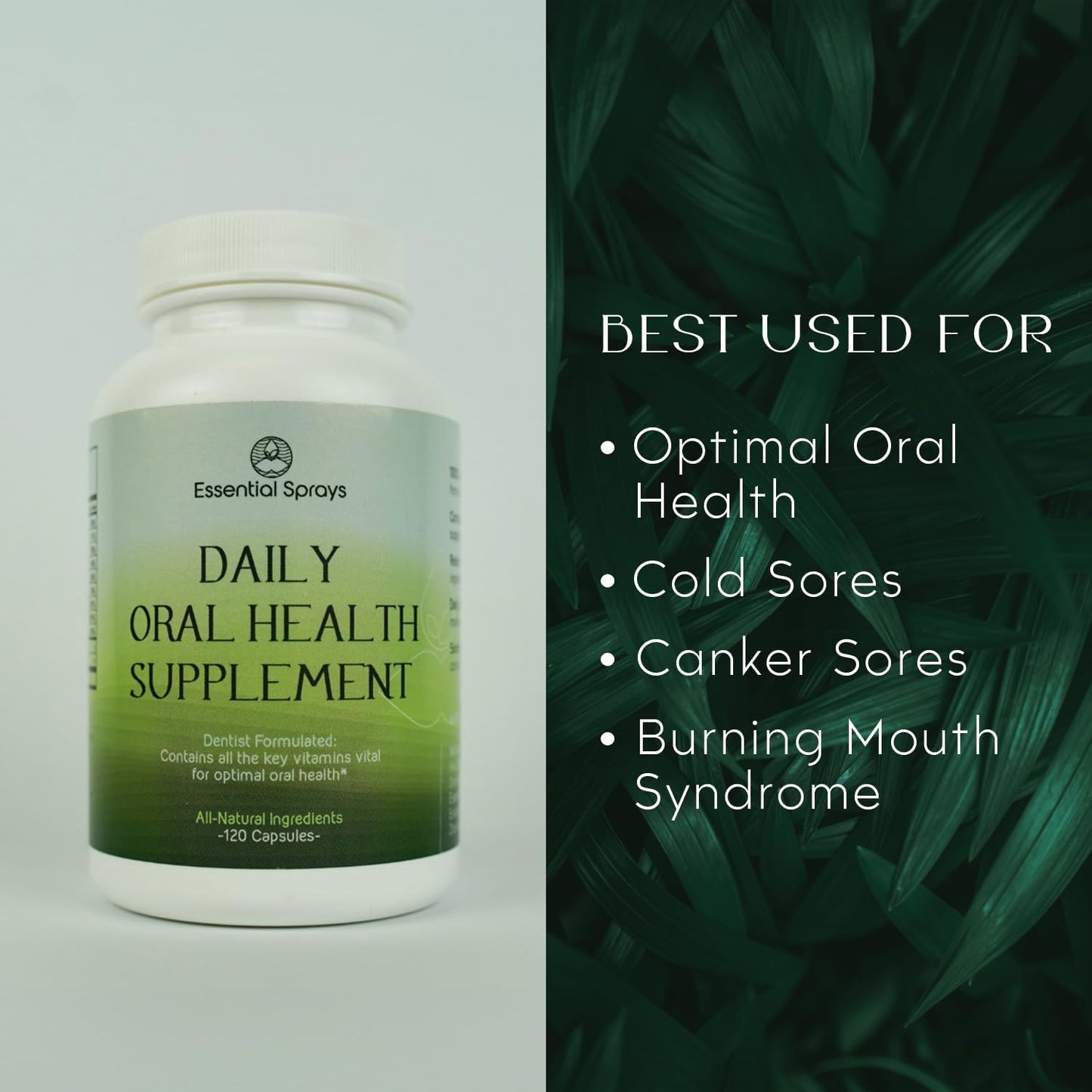 Essential Sprays Daily Oral Health Supplement Capsule, 120 Count