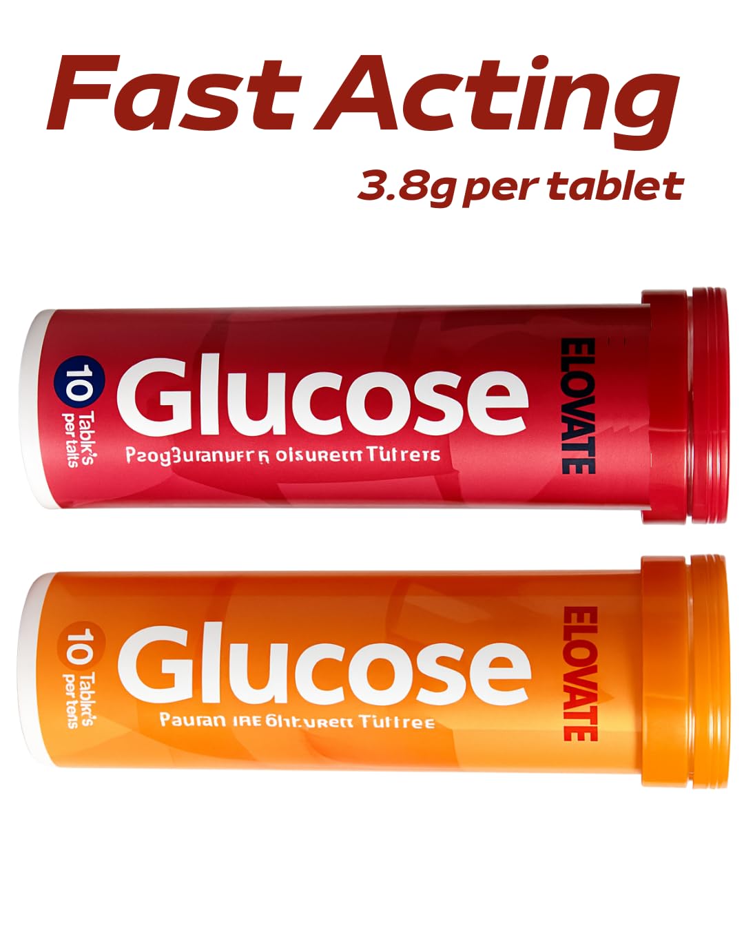 ELOVATE Fast Acting Glucose Tablets 80 Tablets