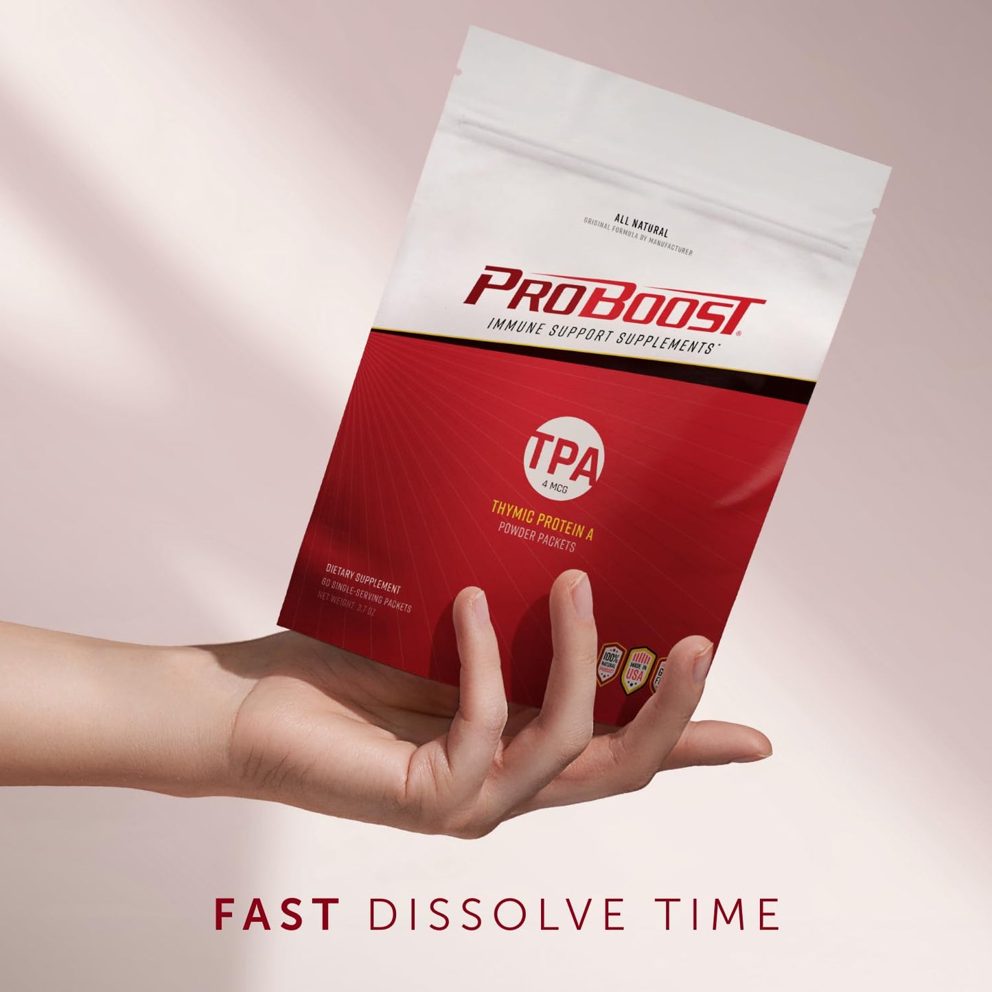 ProBoost 4 McG Thymic Protein A (TPA) Powder Packets, 60 Packets