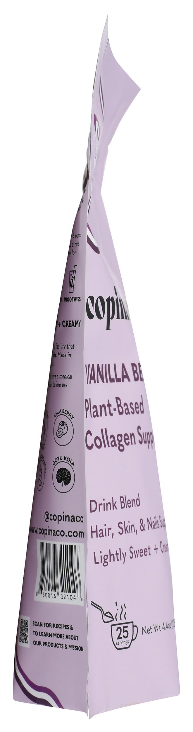 Copina Co. Vanilla Beauty Vegan Collagen Booster Creamer Powder, 4.4 oz
