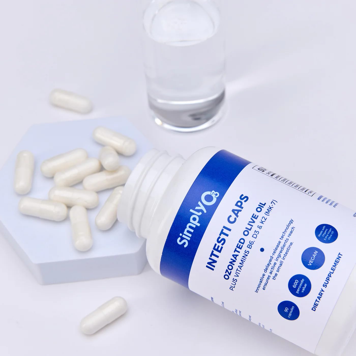 Simply O3 Organic Ozone Oil Intesti Caps, 90 Capsules