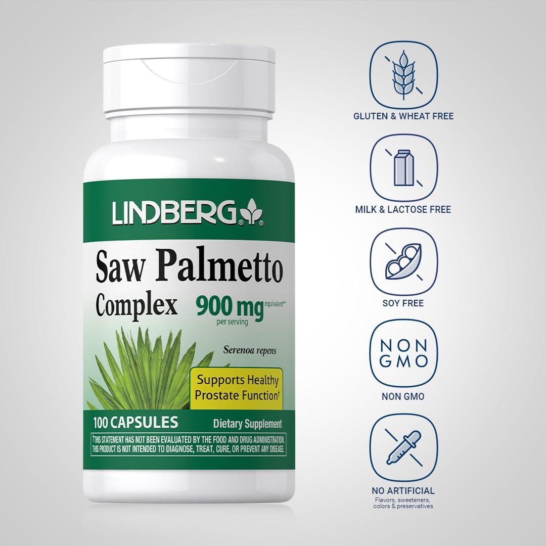 Lindberg Saw Palmetto Complex Capsule, 100 Capsules