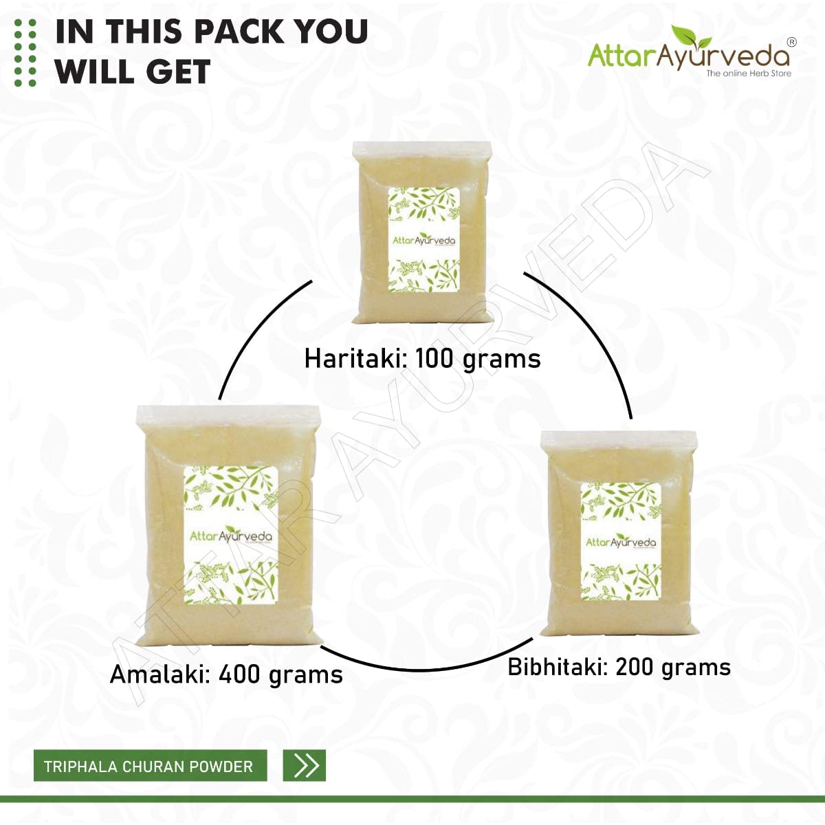 Metrol Triphala Churan Powder 24.69 Ounce