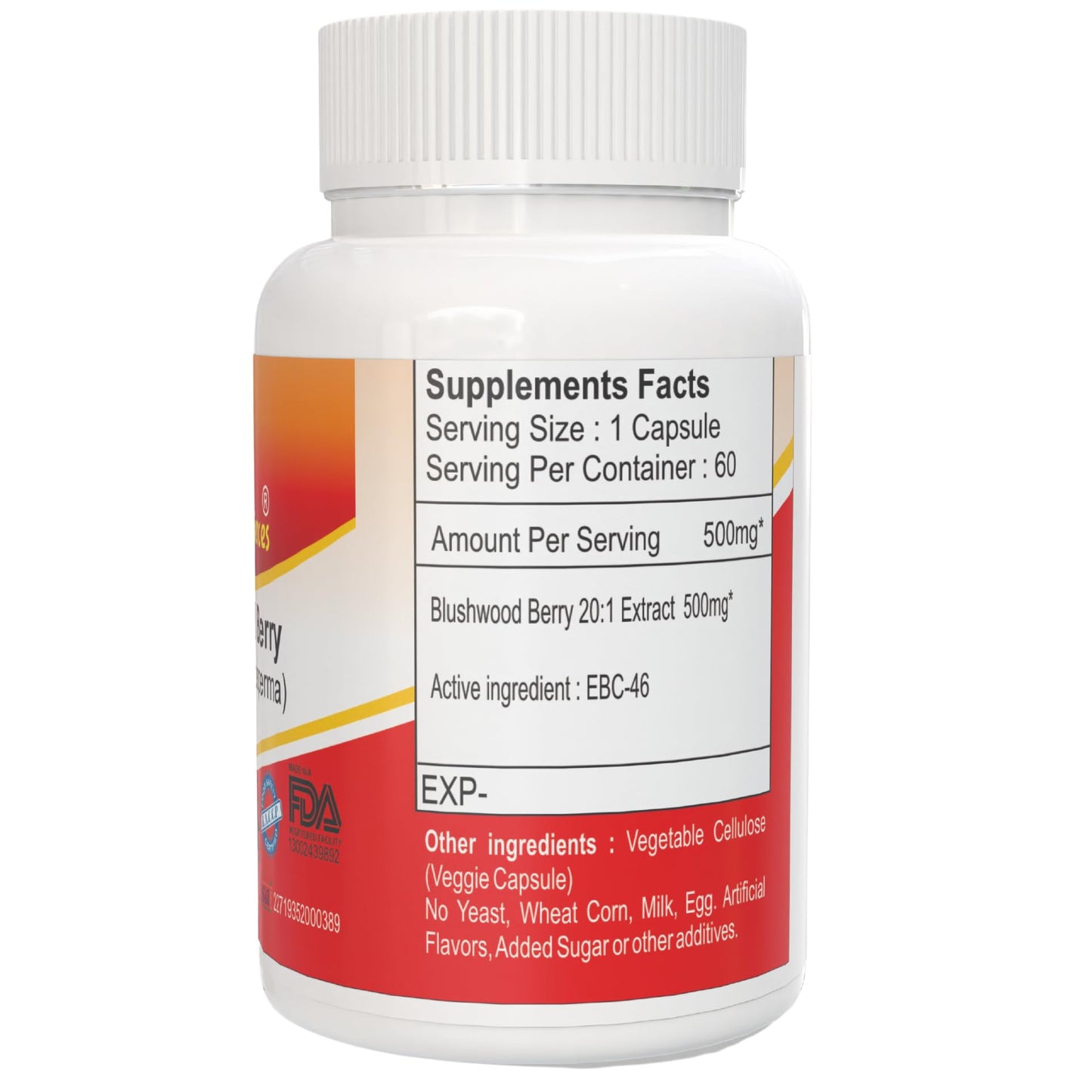 Blushwood Berry GlossiLife Sciences 20:1 Extract Capsules EBC-46, 720 Capsules