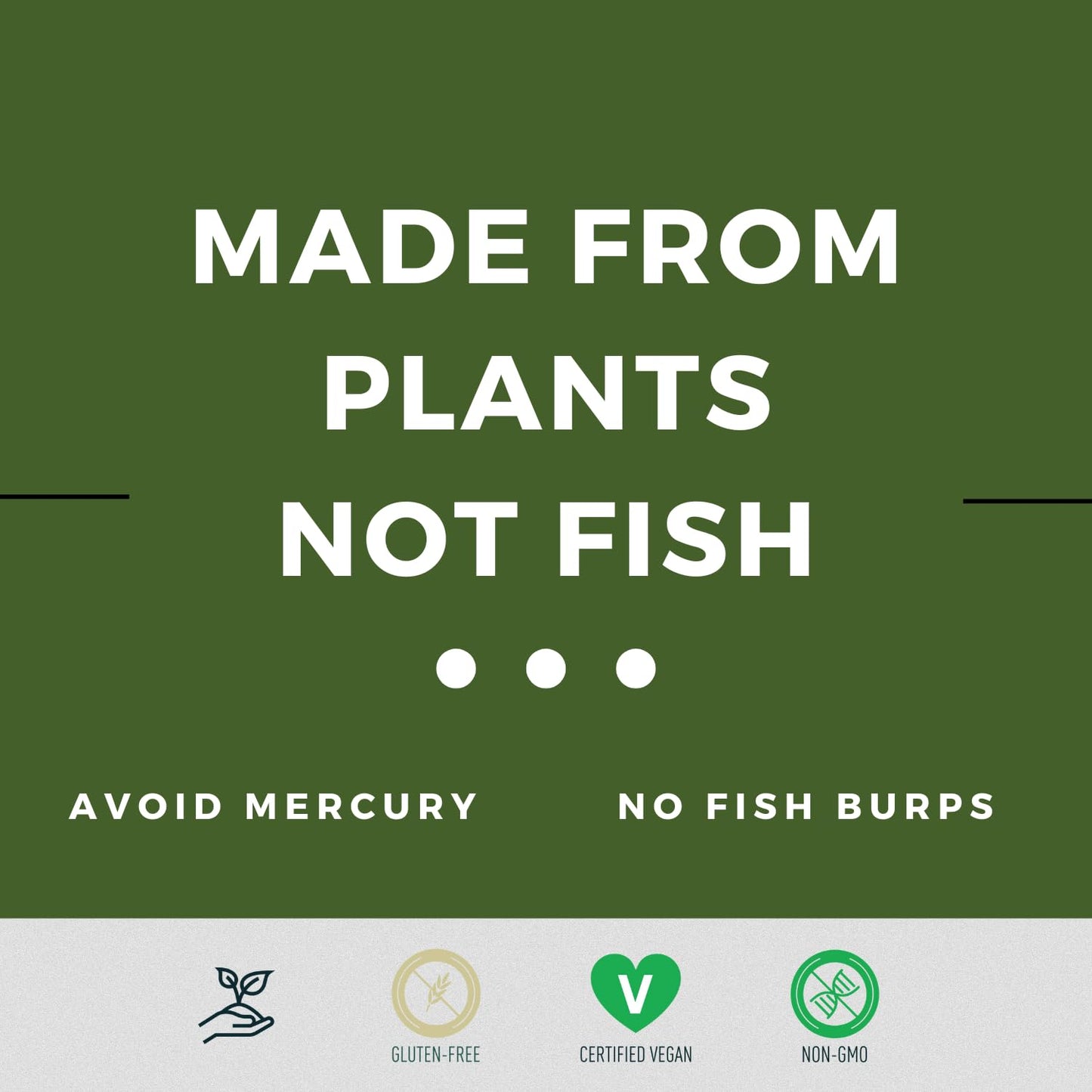 CLEAN MACHINE Vegan Fish Oil Alternative Omega 3, DHA, EPA and GLA Softgels 90