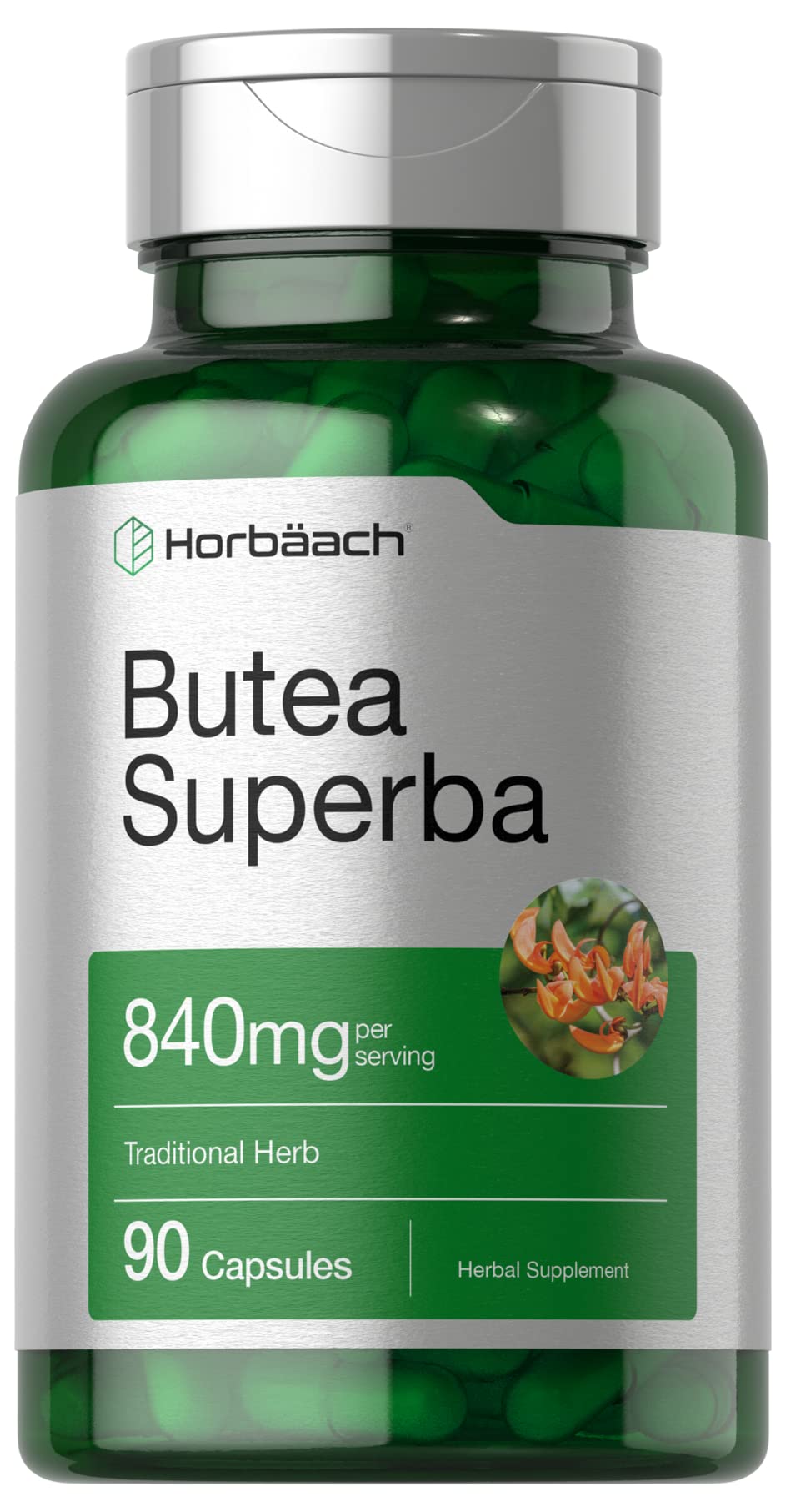 Horbäach Butea Superba Root 840mg Capsule 90 Count