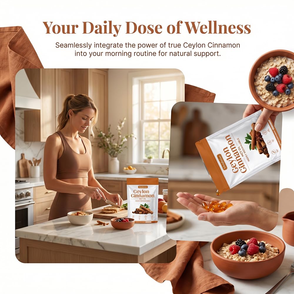 Nukupuns Metabolae Ceylon Cinnamon SoftGels, 300 SoftGels